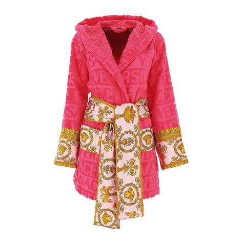 versace housecoat|versace hooded bathrobe.